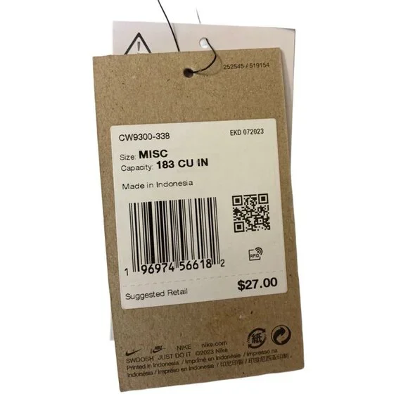 Nike Sportswear Futura Shoulder Bag Olive Green Adjustable Unisex CW9300-338 - Picture 9 of 9